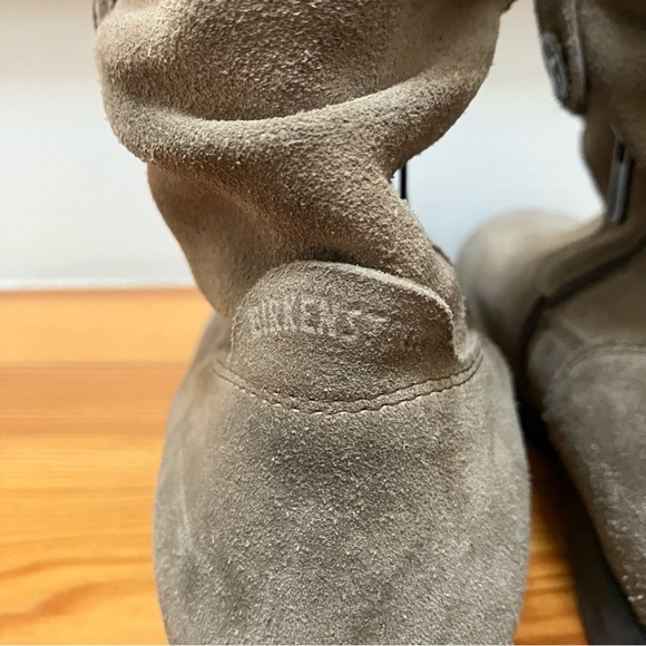 Birkenstock Sarnia Slouchy Boots Taupe Beige Factory Distressing size 38, 7, 7.5 - Picture 7 of 14